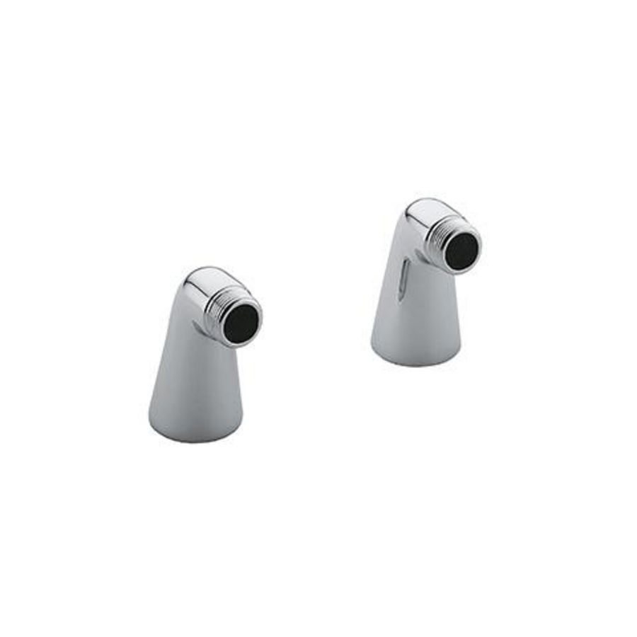 Staande koppelingen 3/4" (2st) chroom
