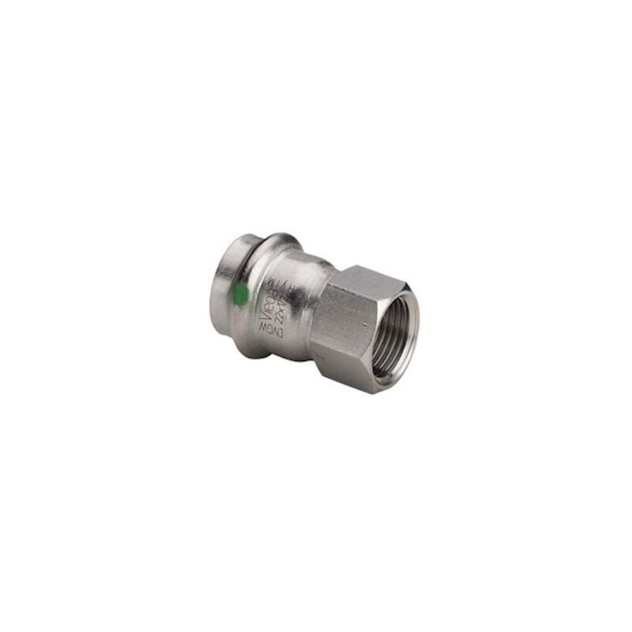 Schroefbus recht Sanpress Inox XL 76,1x2.1/2" bn.