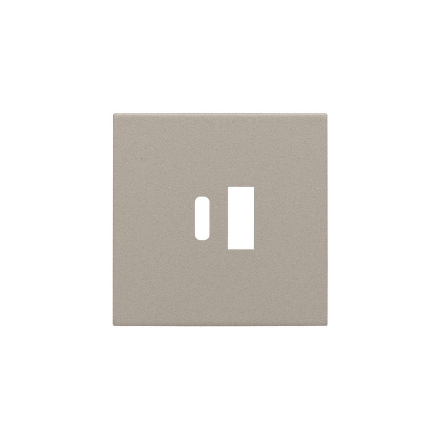Afwerkingsset voor dubbele smart USB-A- en USB-C-laderclaystone textured