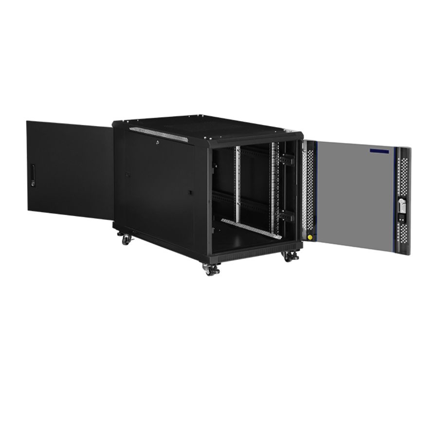 Patchkast 19" D800xB600x18HU rook-glazen Deur