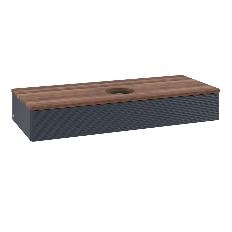 Wastafelonderkast Antao 1200x190x500mm Mid.Blue Matt Lacquer K10112HG