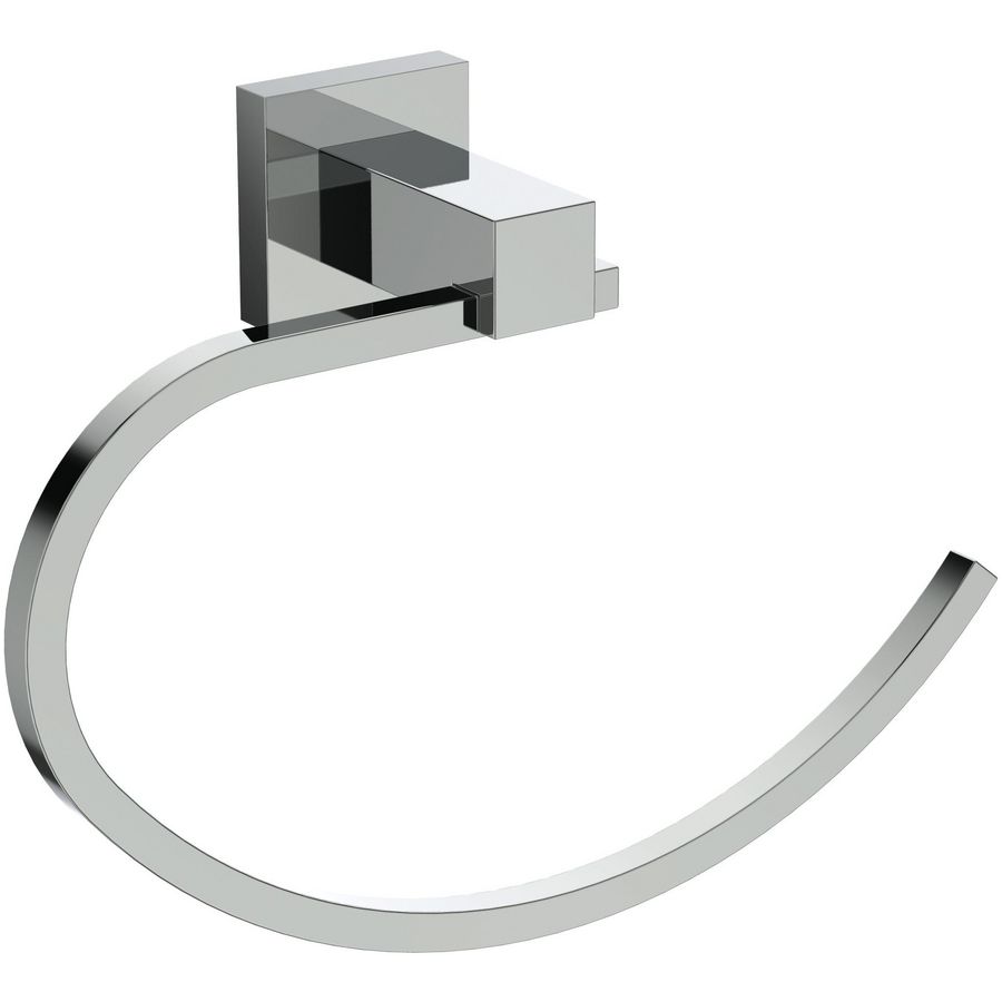 Handdoekring chroom draaibaar IOM square