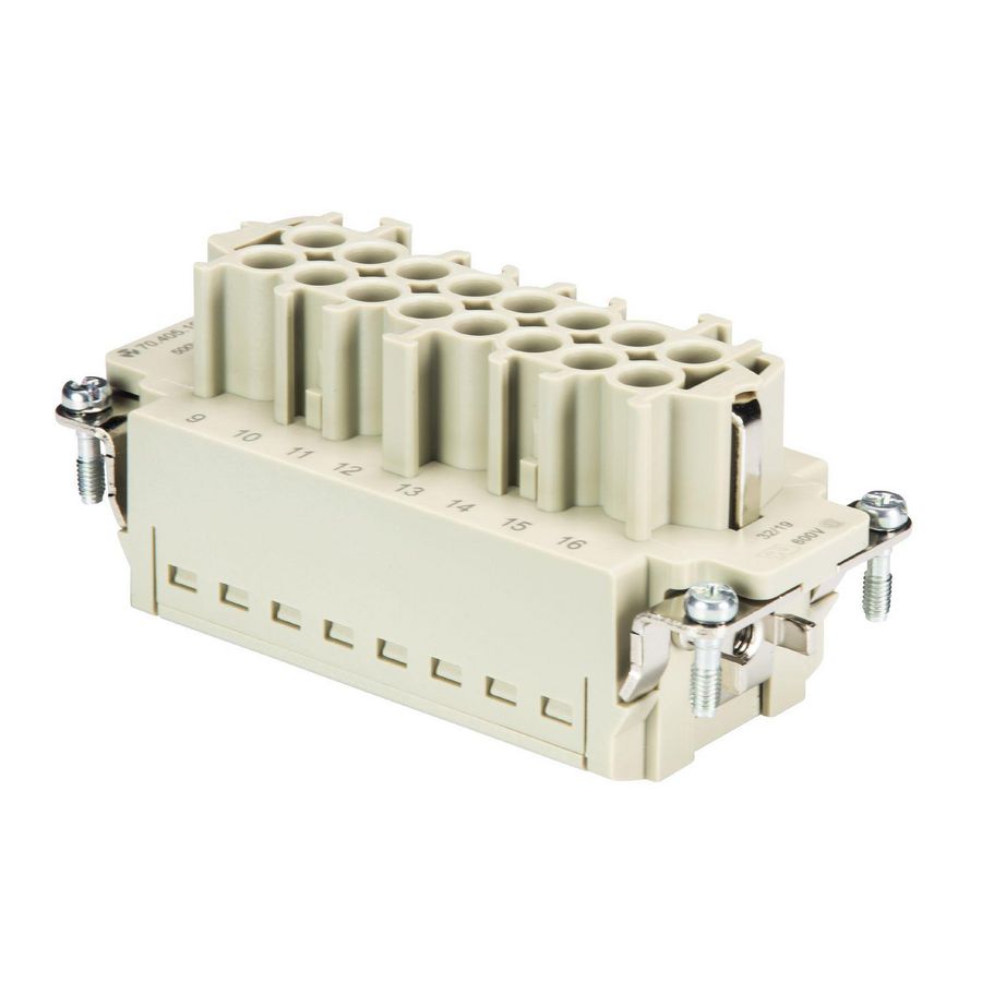 Contactblok female insert baS Bup 16 2,5 50 AG