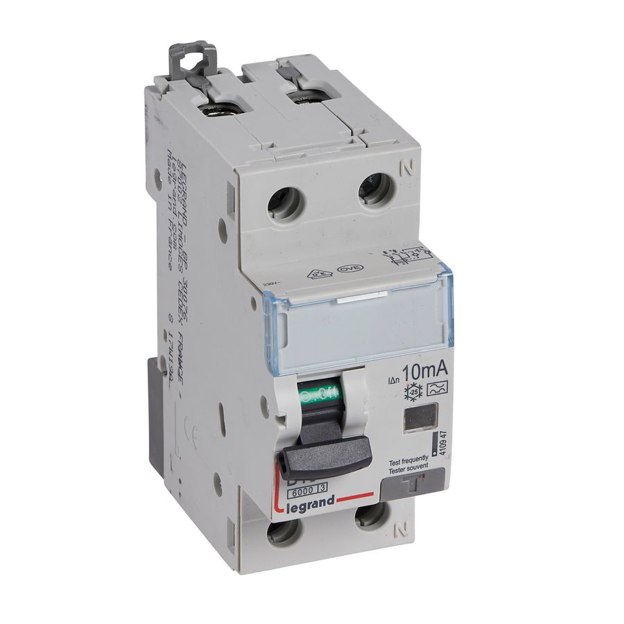 Aardlekautomaat DX3 1P + N B16A 6000A 10mA