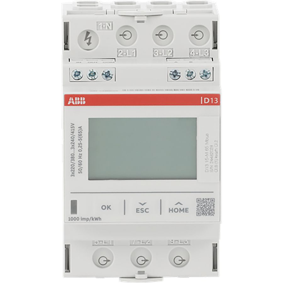 D13 15-M 65 Mbus, Energiemeter MID 3 fase direct 65 A