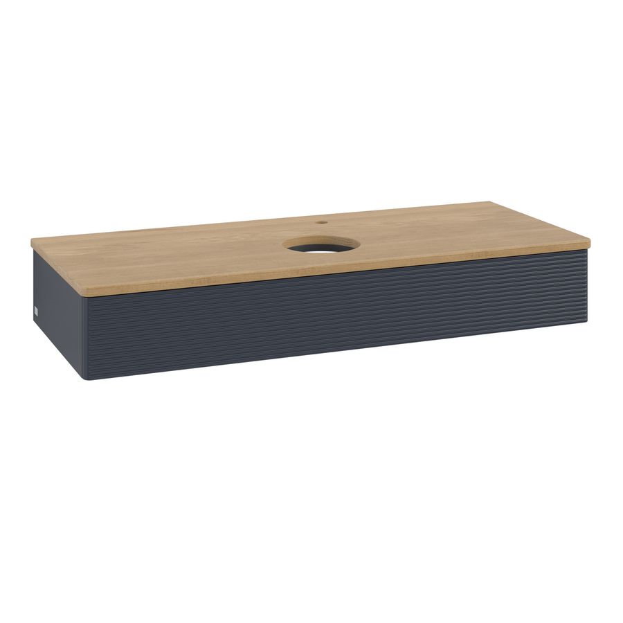 Wastafelonderkast Antao 1200x190x500mm Mid.Blue Matt Lacquer K10151HG