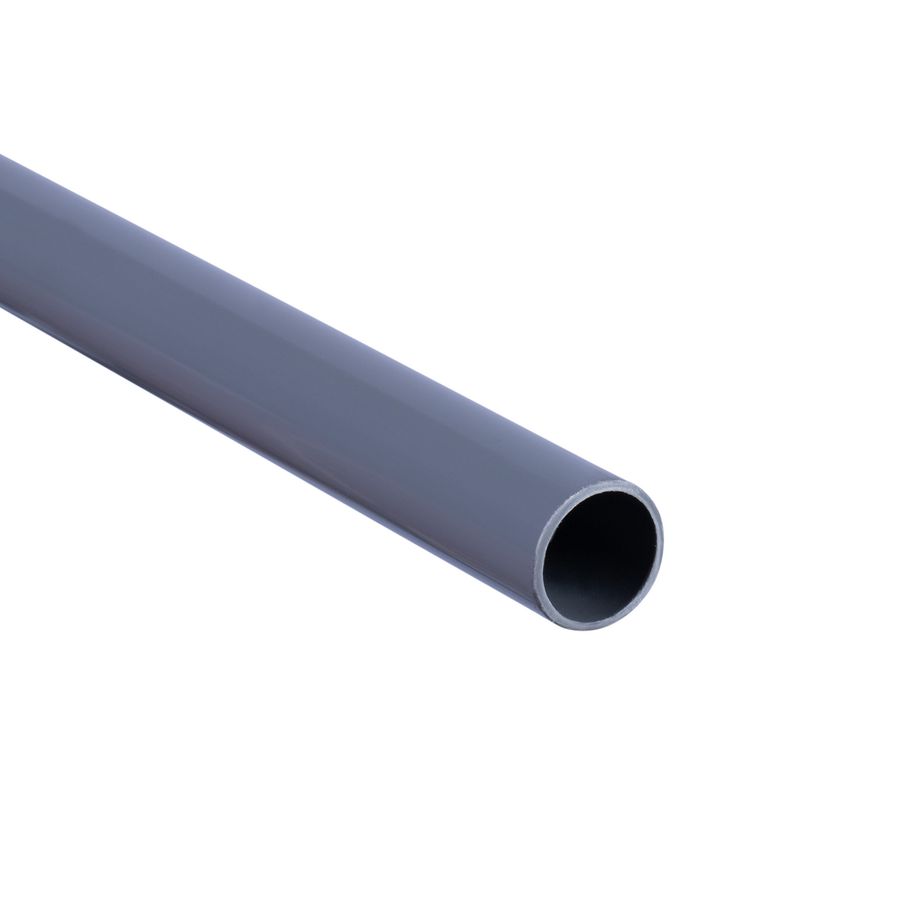 Lengte a 4m. elektrobuis PVC Polivolt 16mm (5/8") grijs