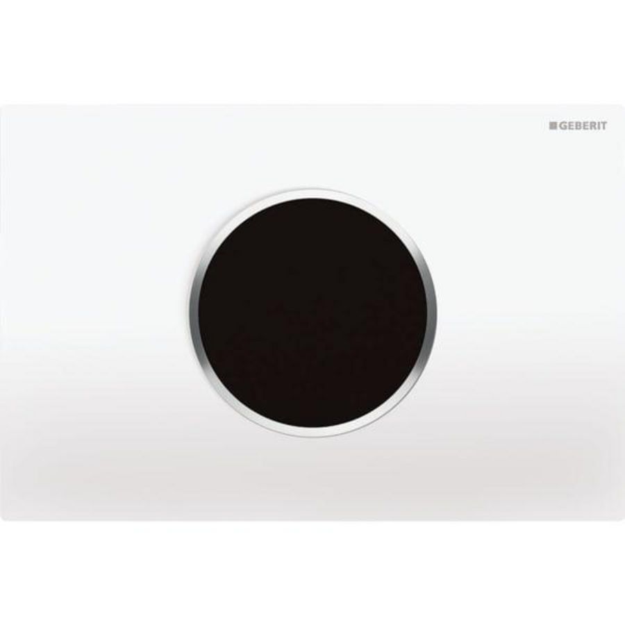 Onderdeel plaat 1-toets Sigma10 ROUND IR wit/chroom/wit