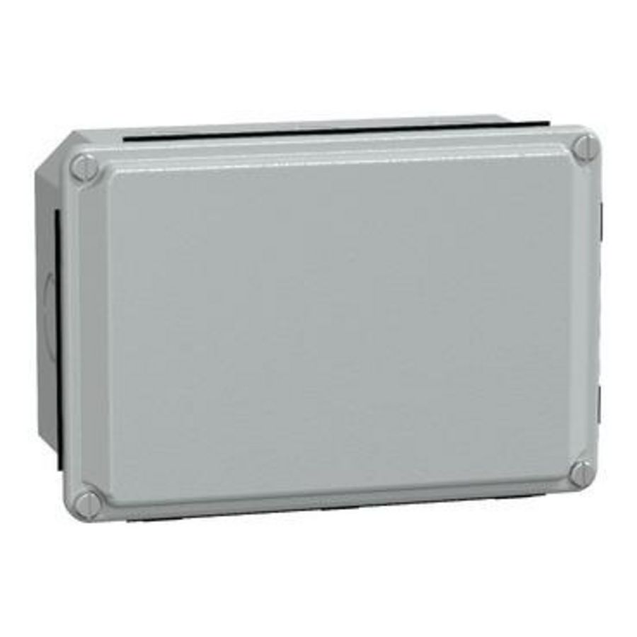Klemmenkast Laag deksel 155x105x61mm IP55 Grijs Spacial SDB