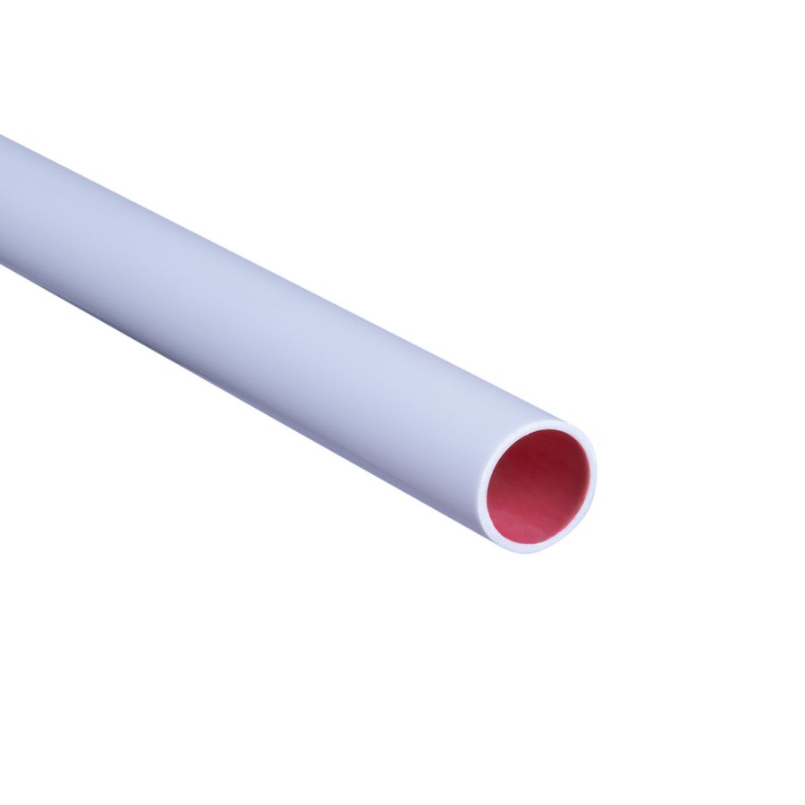 Lengte a 4m. elektrobuis PPO Halovolt LF halogeenvrij 19mm (3/4") lichtgrijs