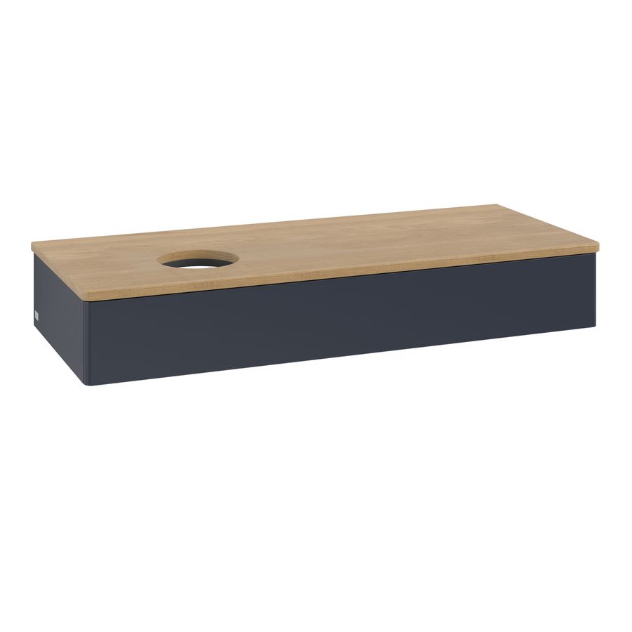 Wastafelonderkast Antao 1200x190x500mm Mid.Blue Matt Lacquer K11011HG