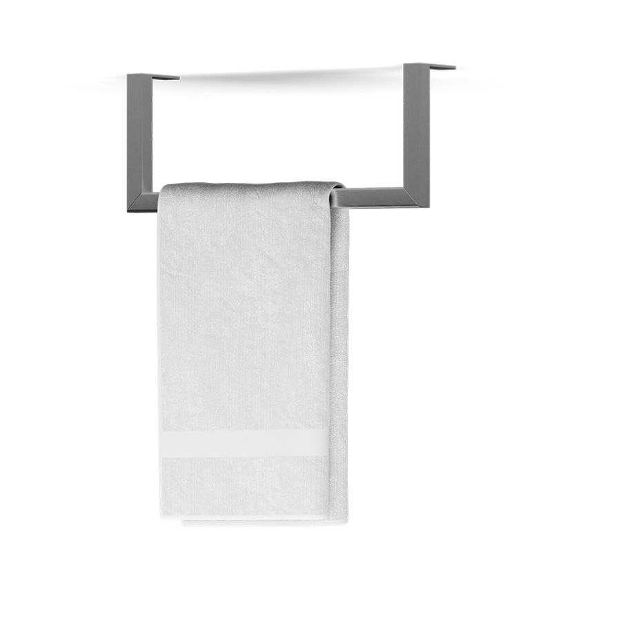 Rail handdoekhouder 350mm geborsteld RVS