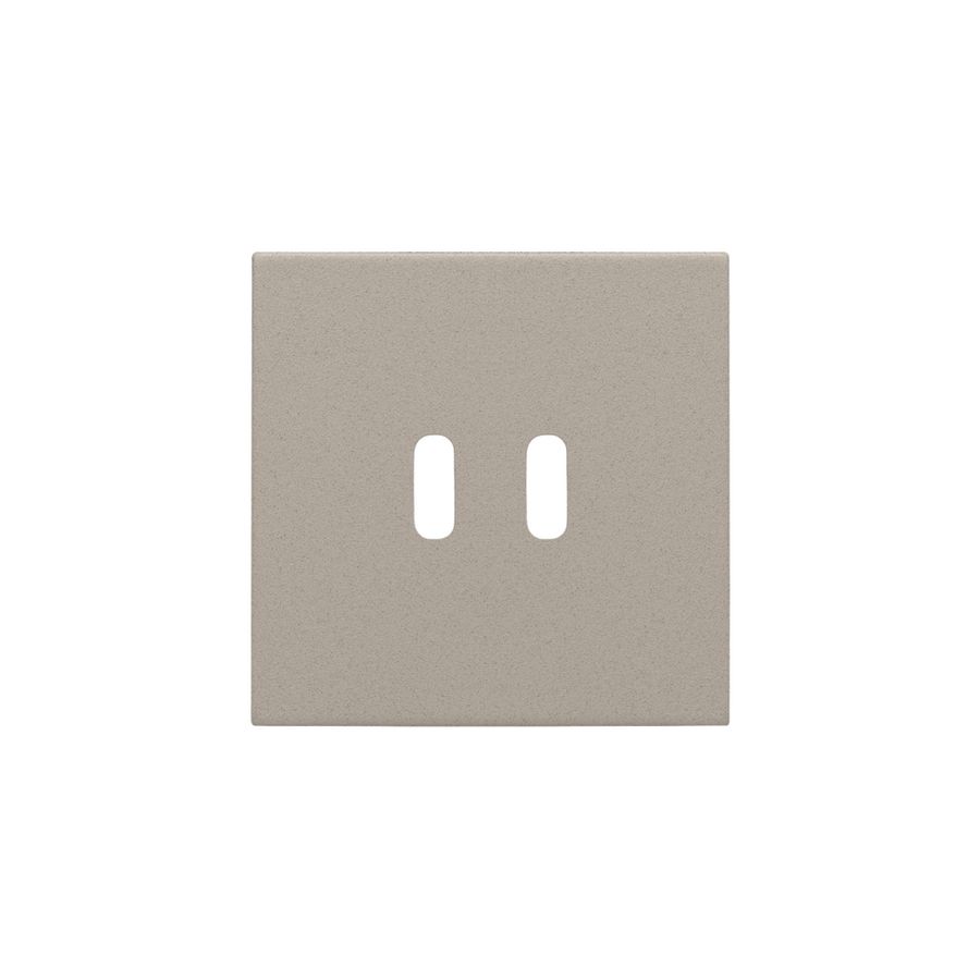 Afwerkingsset voor dubbele smart USB-C-lader claystone textured