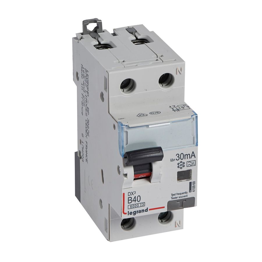 Aardlekautomaat DX3 1P + N B40A 6000A 30mA