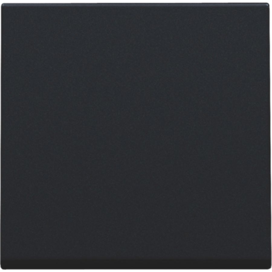 Afwerkingsset enkelv. elektr. schakelaar/knop black