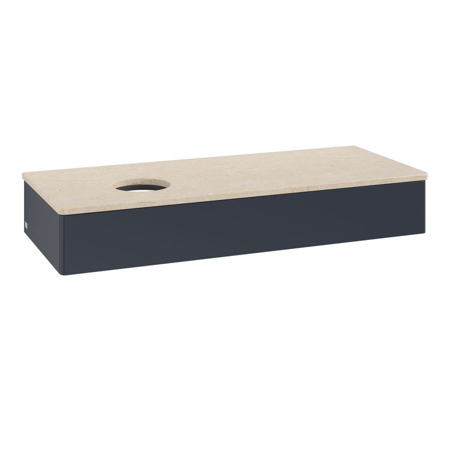 Wastafelonderkast Antao 1200x190x500mm Mid.Blue Matt Lacquer K11013HG
