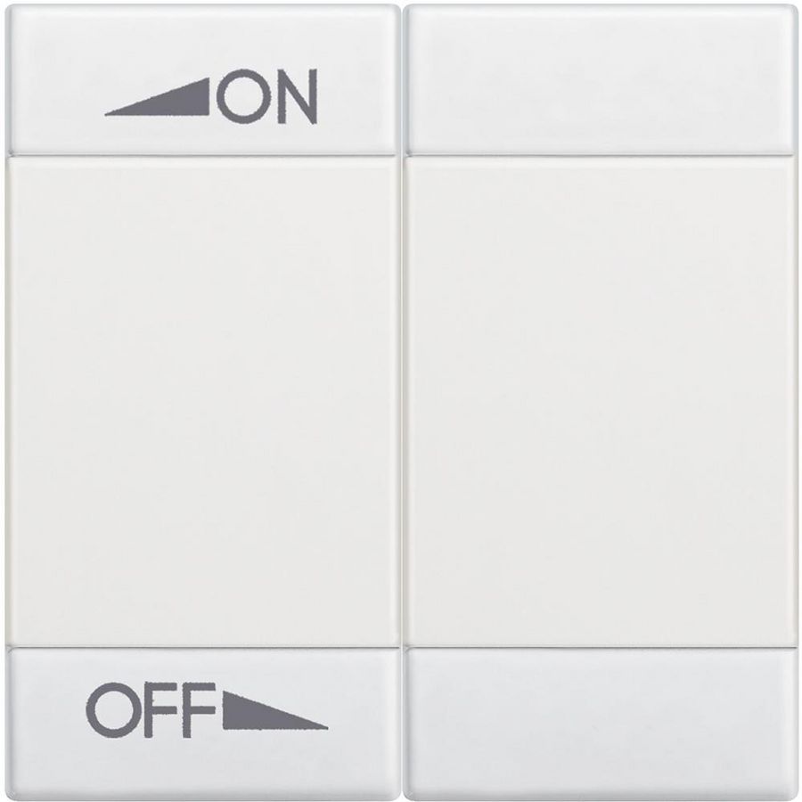 Wipschakelaar wit ON/OFF 2 modulen Livinglight VVE=10