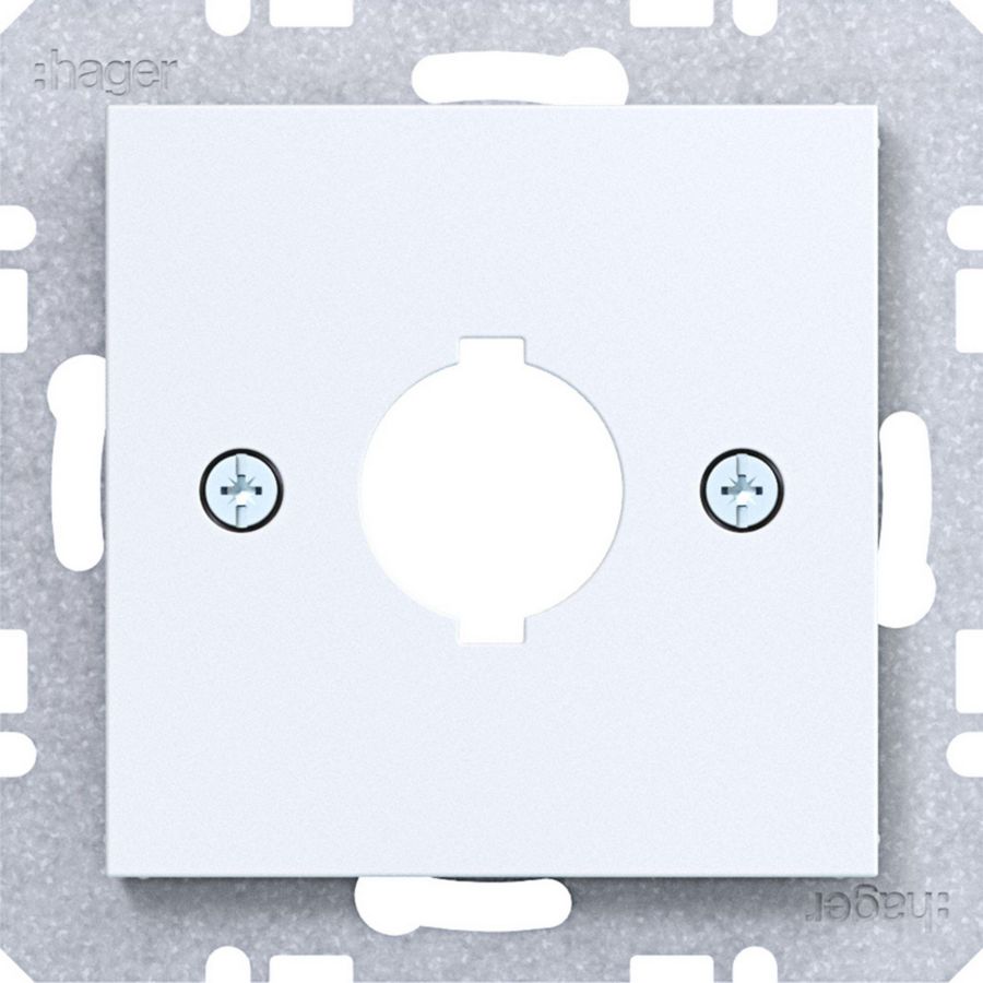 Centraalpl diam.18,8 mm A.x/C.x/S.1/B.x/Q.x/K.x lichtwit mat