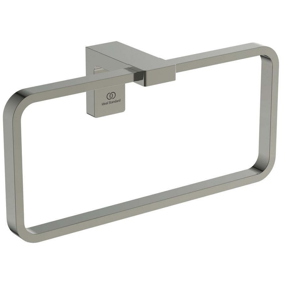 conca handdoekring rechthoekig silver storm (rvs look) T4502GN