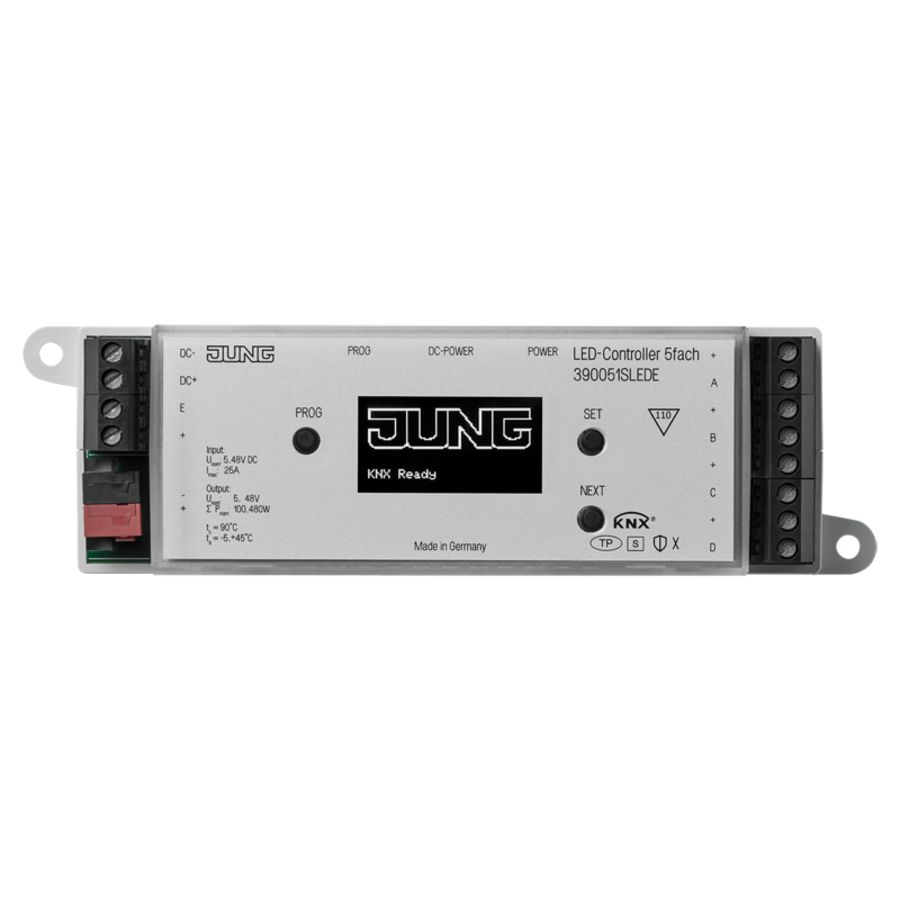LED dimactor 5v 5-48VDC opbouw KNX