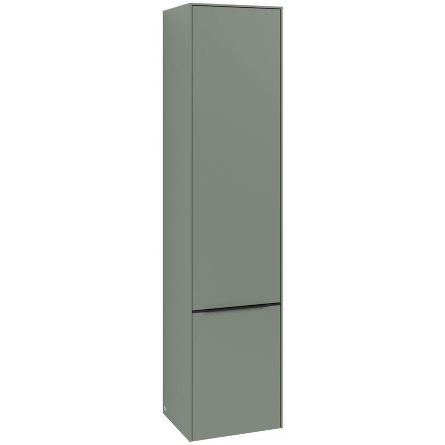 Hoge kast SUBWAY 3.0 400x1710x362mm Soft Green C58701AF greep Volcano Black