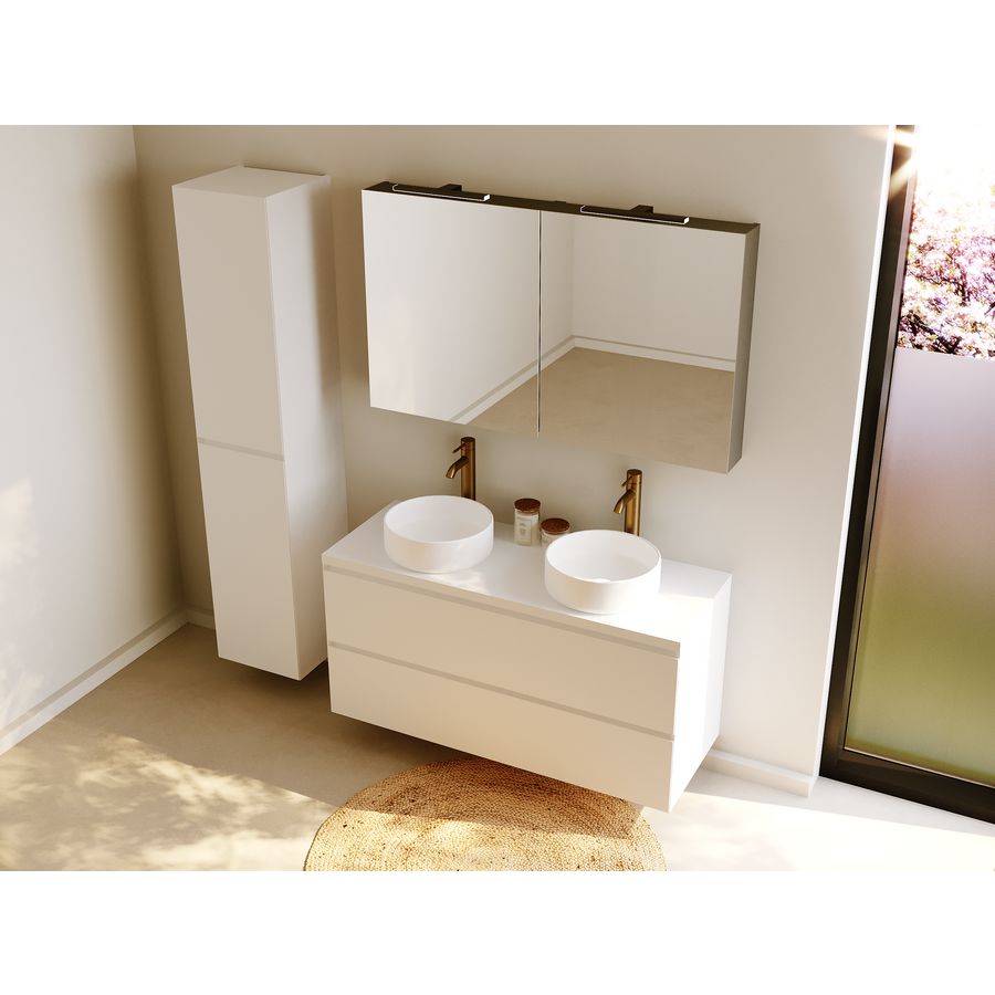 Counter Top+BC SPR-UP_46 120 +2bowls +MC matt white