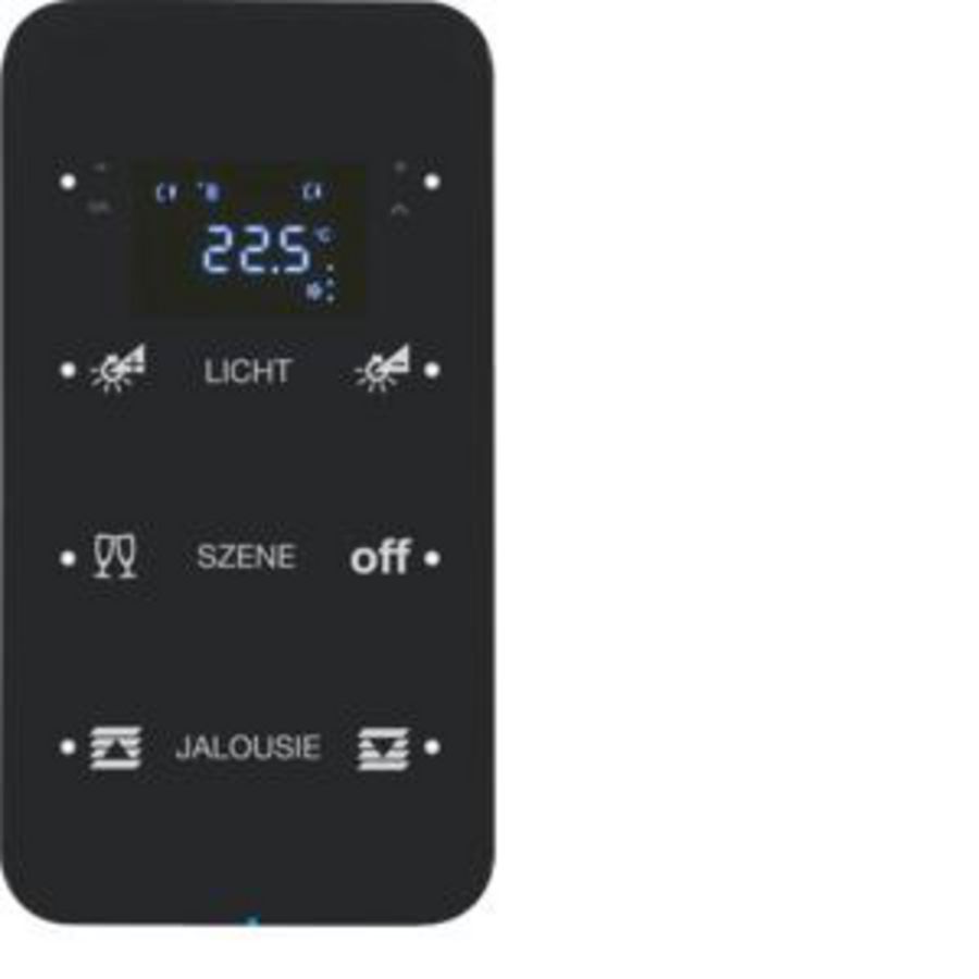 Tastsensor KNX-touch therm. geconfig. 3-v berker R.1 zwart