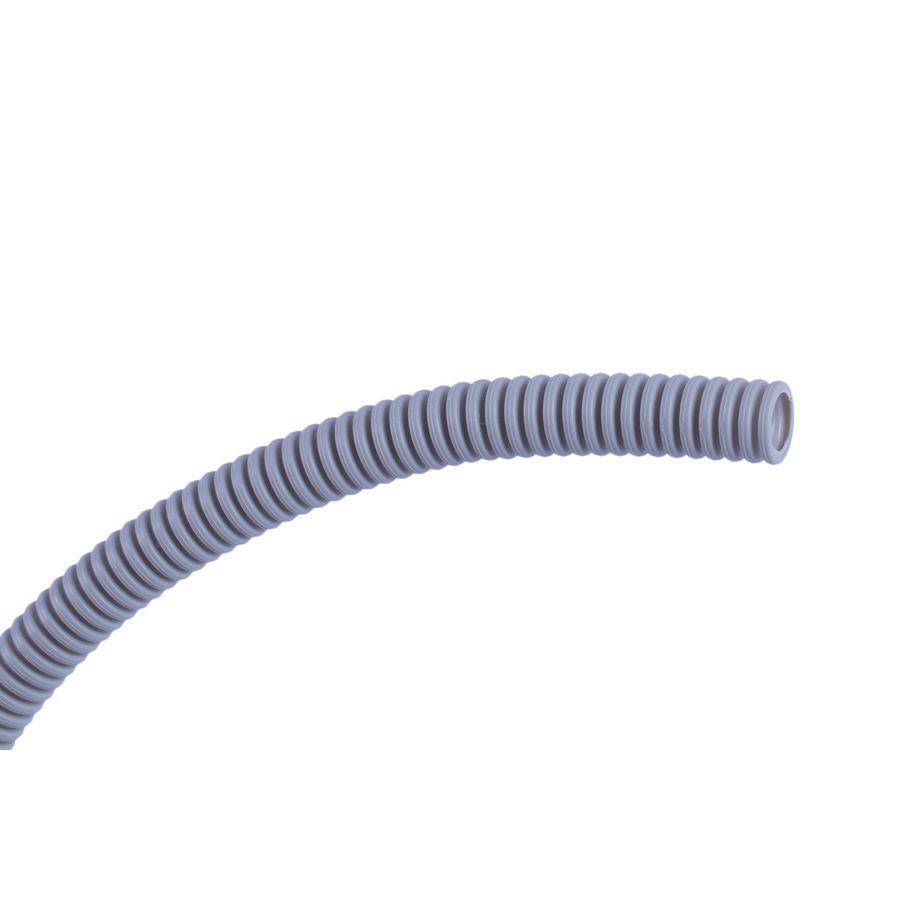 Rol a 50m. flexibele buis PP HALOFLEX halogeenvrij 25mm / 1" grijs RAL7035 750N