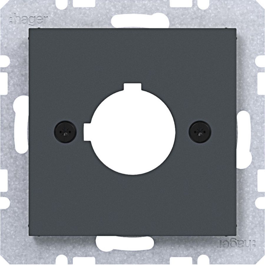Centraalpl diam.22,5 mm A.x/C.x/S.1/B.x/Q.x/K.x antraciet