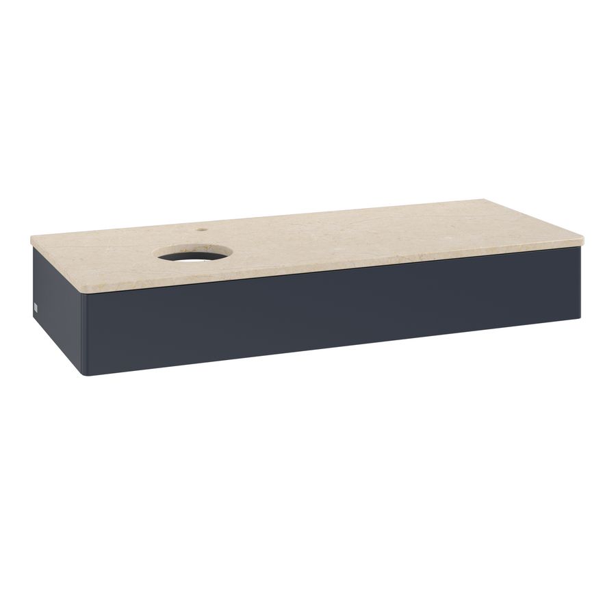 Wastafelonderkast Antao 1200x190x500mm Mid.Blue Matt Lacquer K11053HG