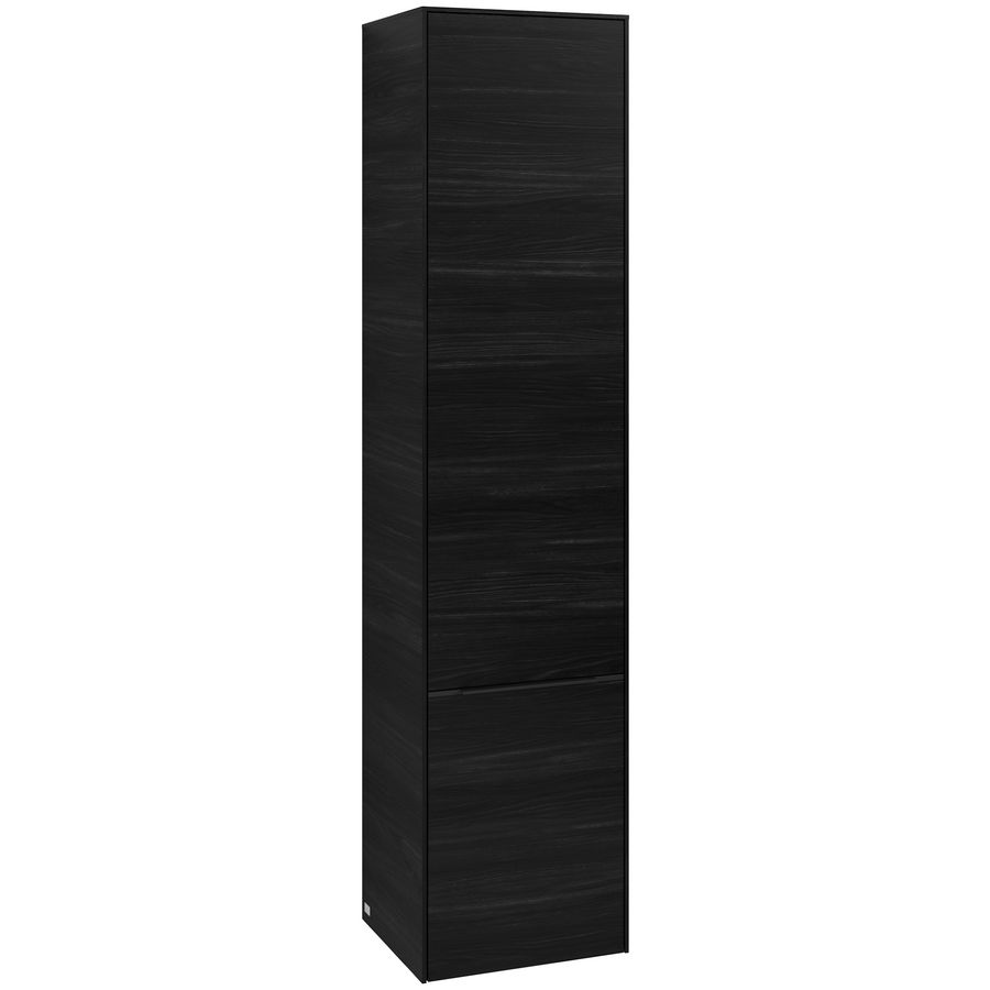 Hoge kast SUBWAY 3.0 400x1710x362mm Black Oak C58701AB greep Volcano Black