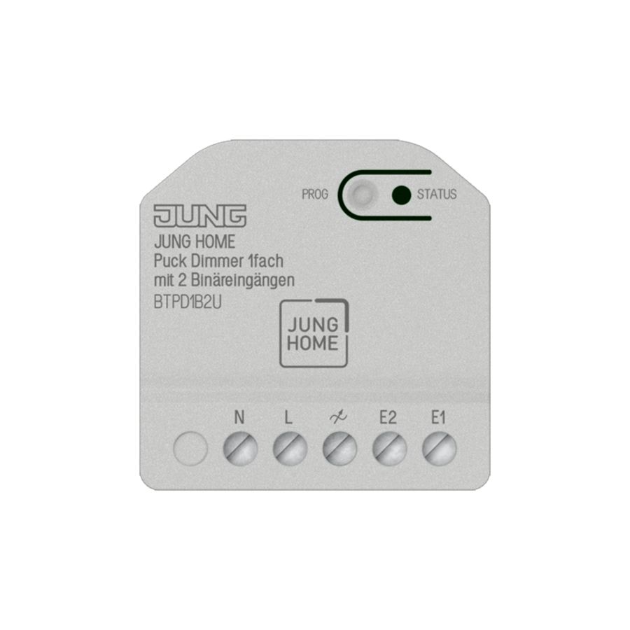 JUNG HOME Puck dimmer 1-voudig met 2 binaire ingangen
