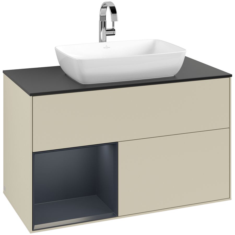 Wastafelonderkast Finion 1000x603x501mm S.Grey Matt Lacquer G772HGHJ