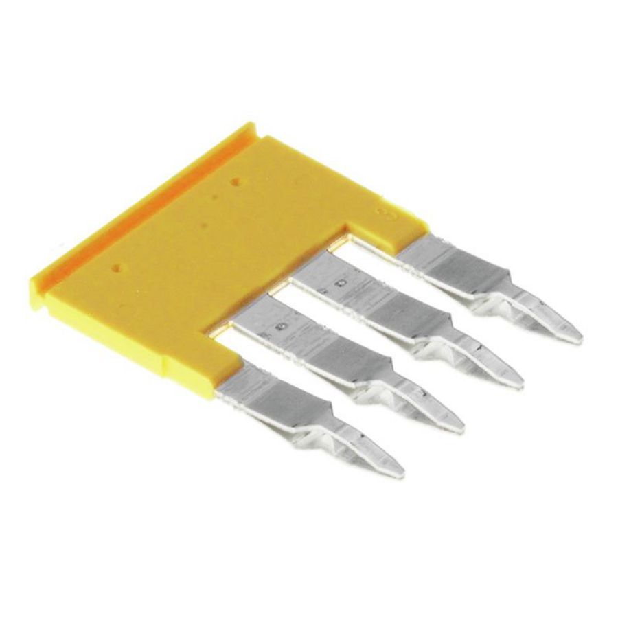 Dwarsverbinder (terminal) Plugged geel 32 A p: 4 VVE=60