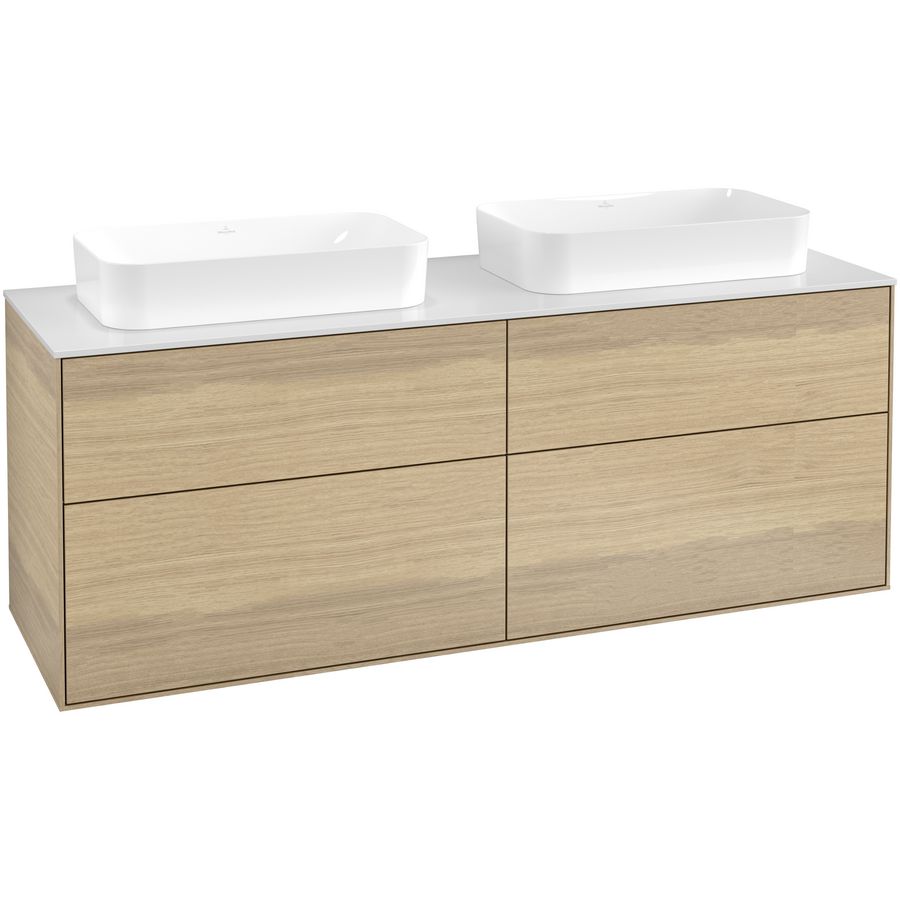 Wastafelonderkast Finion 1600x603x501mm Oak Veneer F72100PC