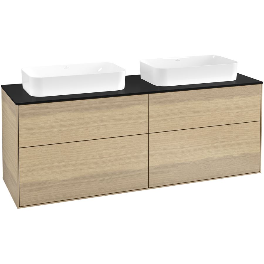 Wastafelonderkast Finion 1600x603x501mm Oak Veneer F72200PC