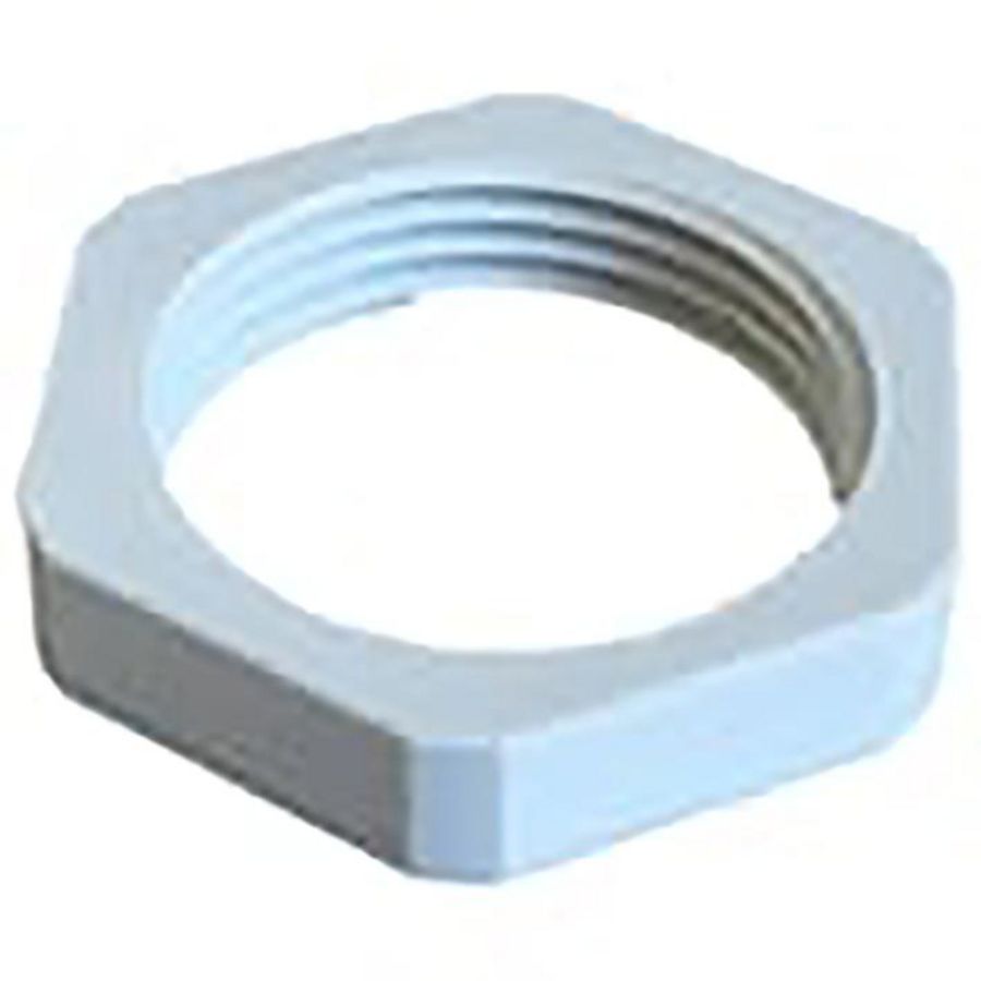Locknut Polyamide 6+25 glasvezel 48PG RAL7035