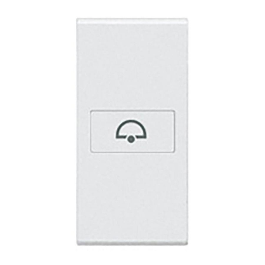 Toets wit bel symbool ax 1 module Livinglight