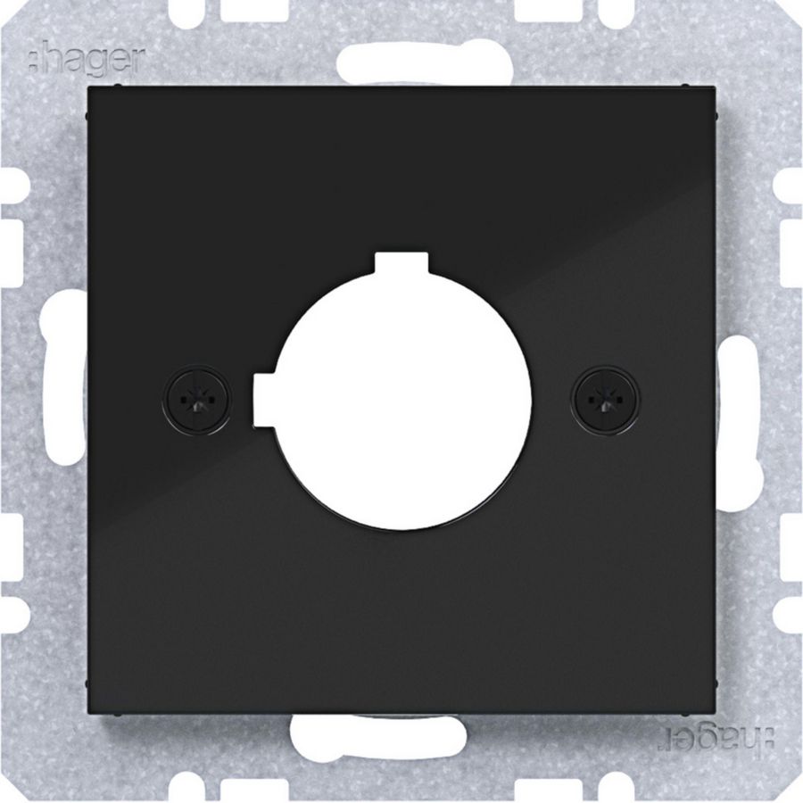 Centraalpl diam.22,5 mm A.x/C.x/S.1/B.x/Q.x/K.x zwart gl