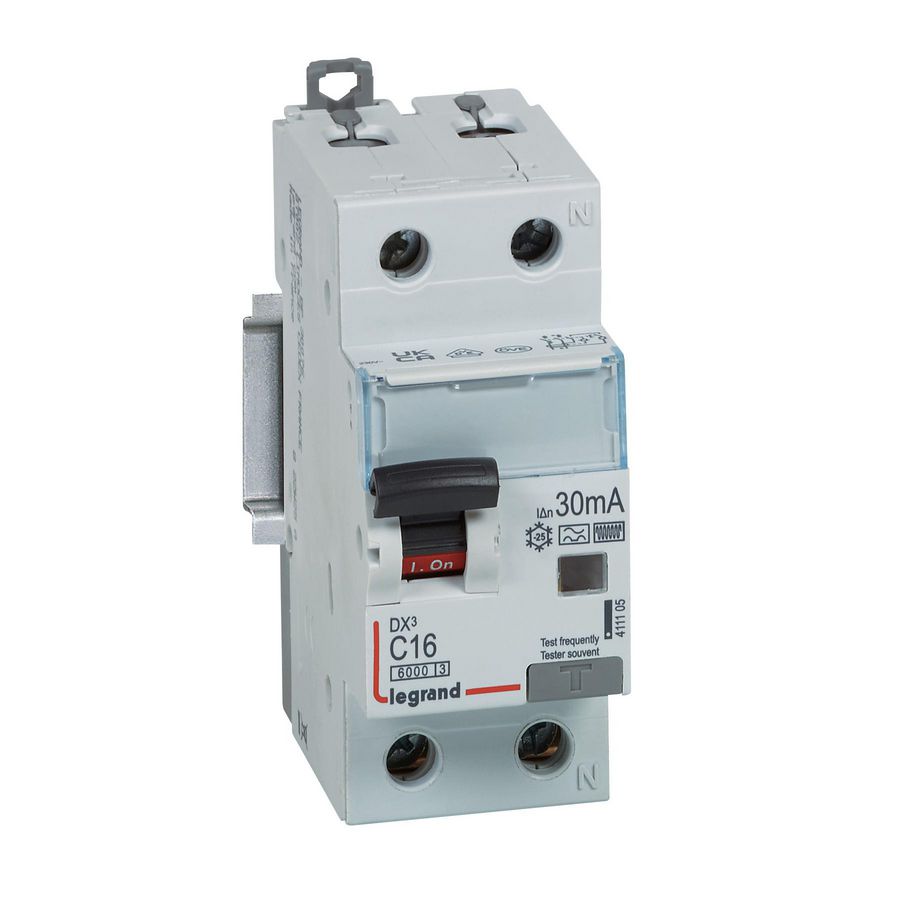 Aardlekautomaat DX3 1P + N C16A 6kA 30mA F