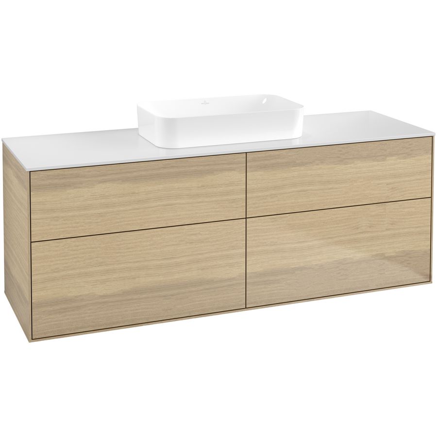 Wastafelonderkast Finion 1600x603x501mm Oak Veneer F73100PC