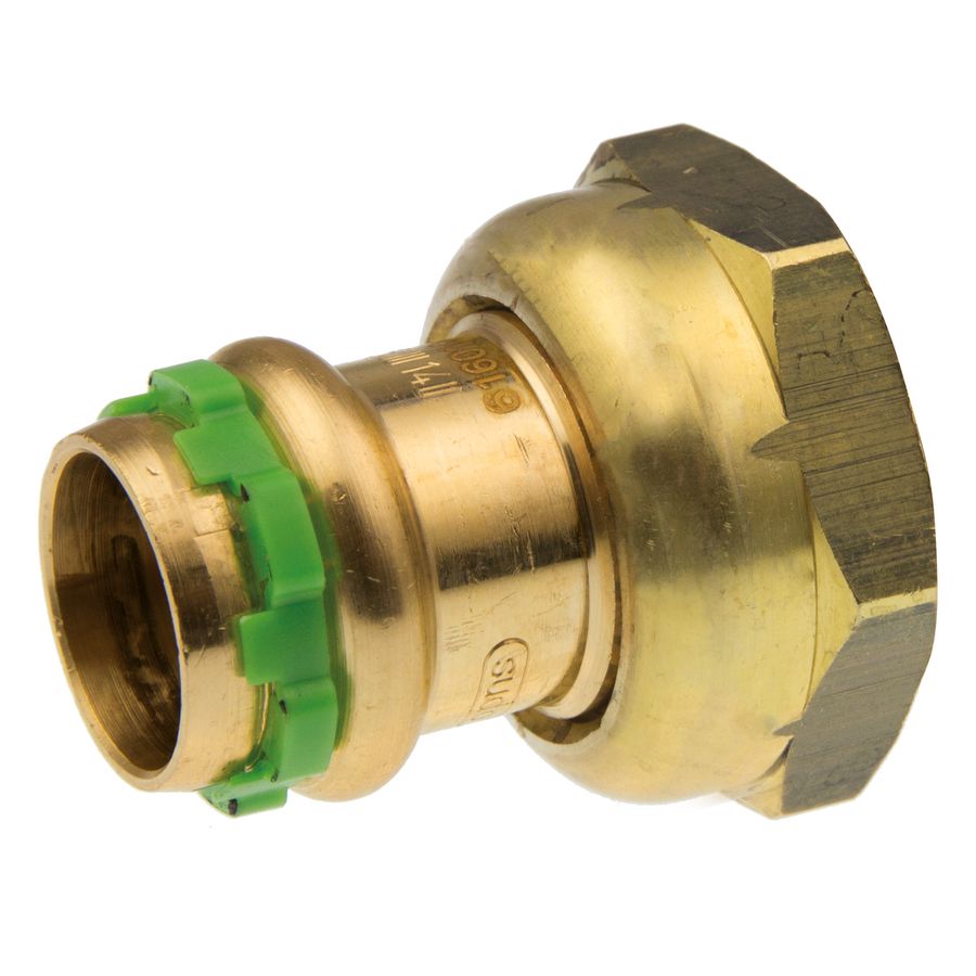 2-del. koppeling SudoPress Koper FF 16x1/2" wartel vlakdichting incl. dichtring SP4359GV VVE=5