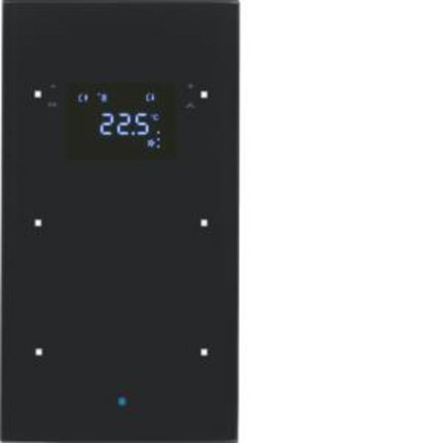 Tastsensor KNX-touch therm. 2-v berker TS Sensor glas zwart
