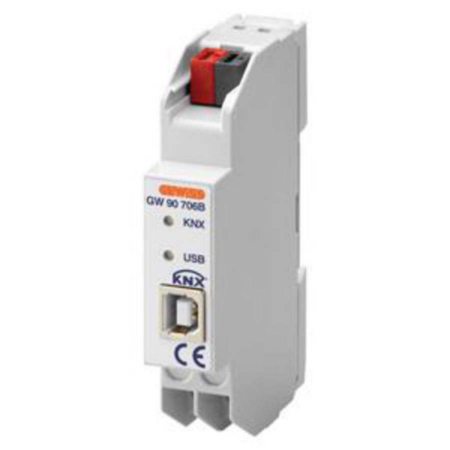 KNX/USB INTERFACE-IP20-1 MODULE-DIN-RAILMONTAGE