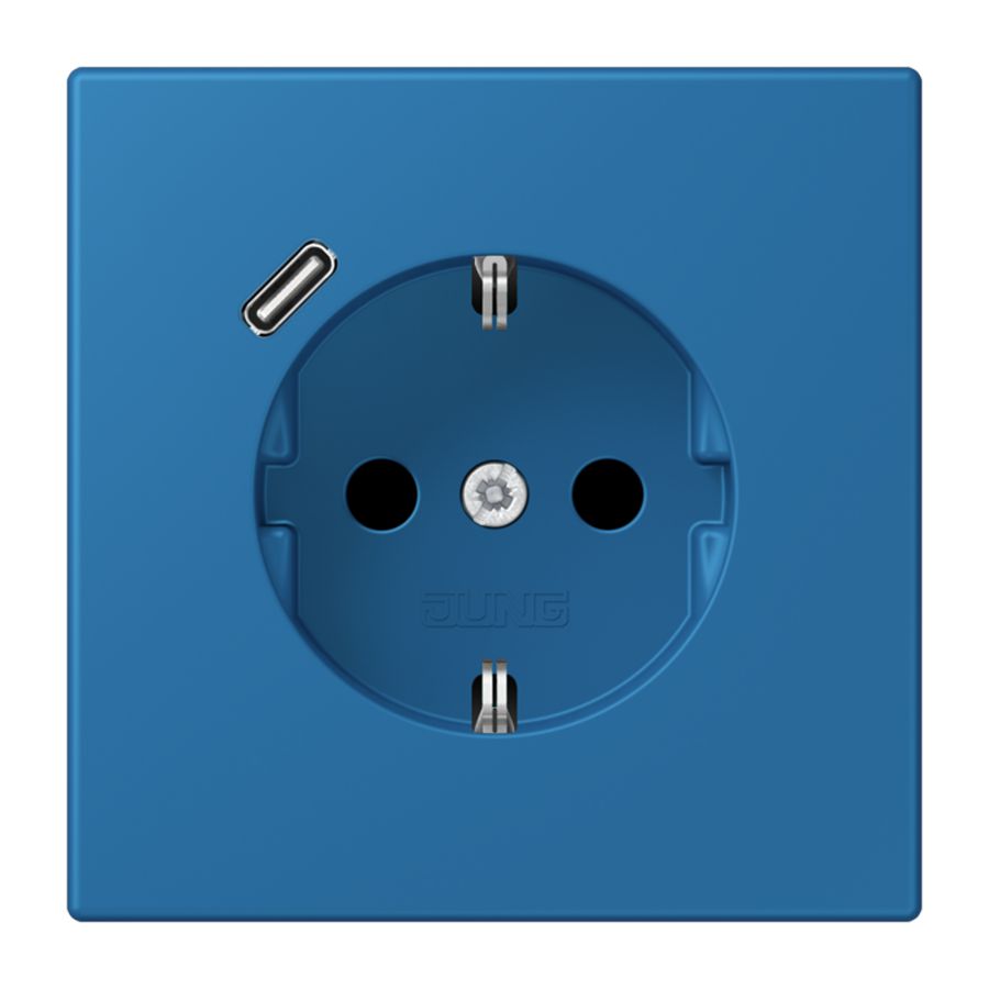 Wandcontactdoos met R/A + lader USB C Saf+ LC32030