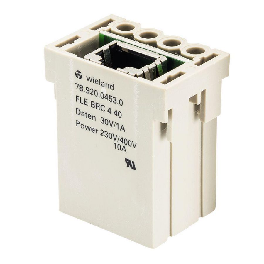 Contactblok Moduleinsert FLE bruin c4 40 VVE=5