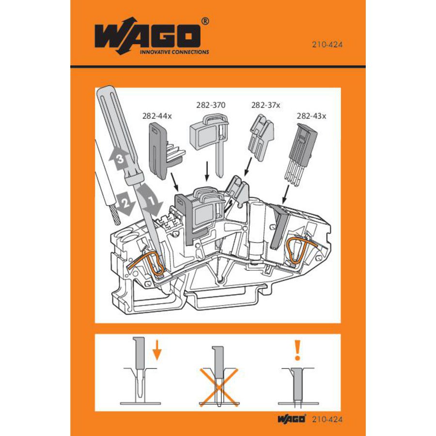 Instructiesticker 210-424 VVE=100