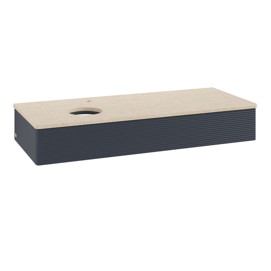 Wastafelonderkast Antao 1200x190x500mm Mid.Blue Matt Lacquer K11153HG