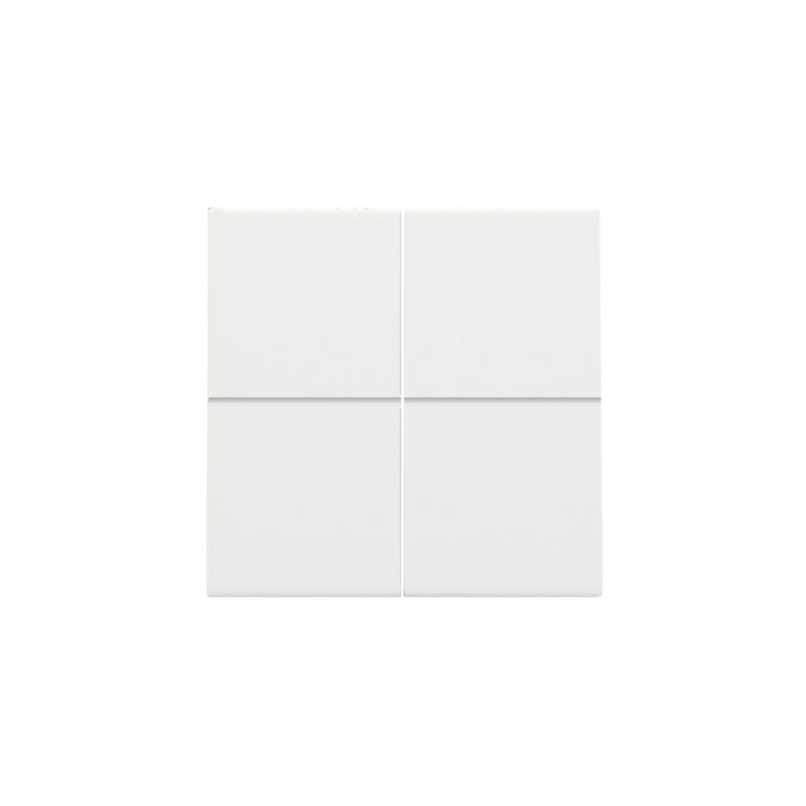 Afwerkingsset 4-voudig elektr. schakelaar/drukknop white c.