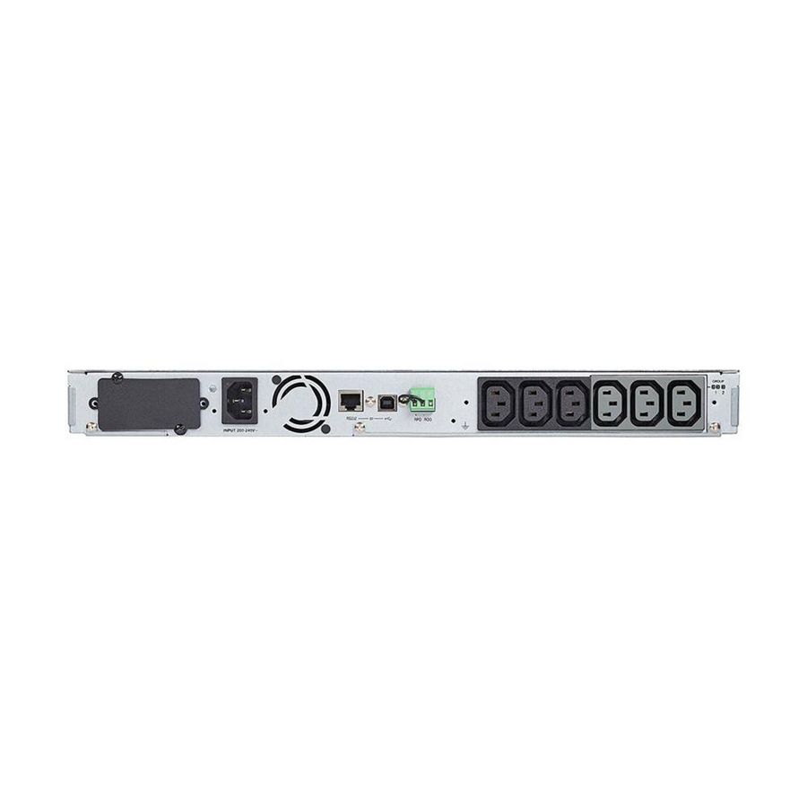 5P UPS 1550VA/1100W Rack 1U Line-Interactive Uitgang 6 x IEC